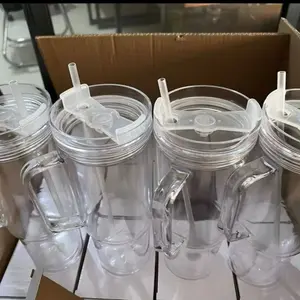 40oz Double Wall Plastic Drinkware with Lids and Straws