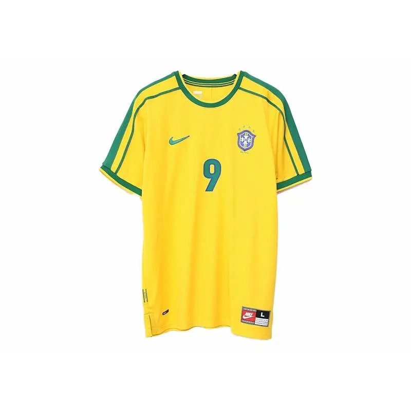 Nike Brazil 1998 Reissue Ronaldo Soccer Replica Jersey Varsity Maize (men) by StockX