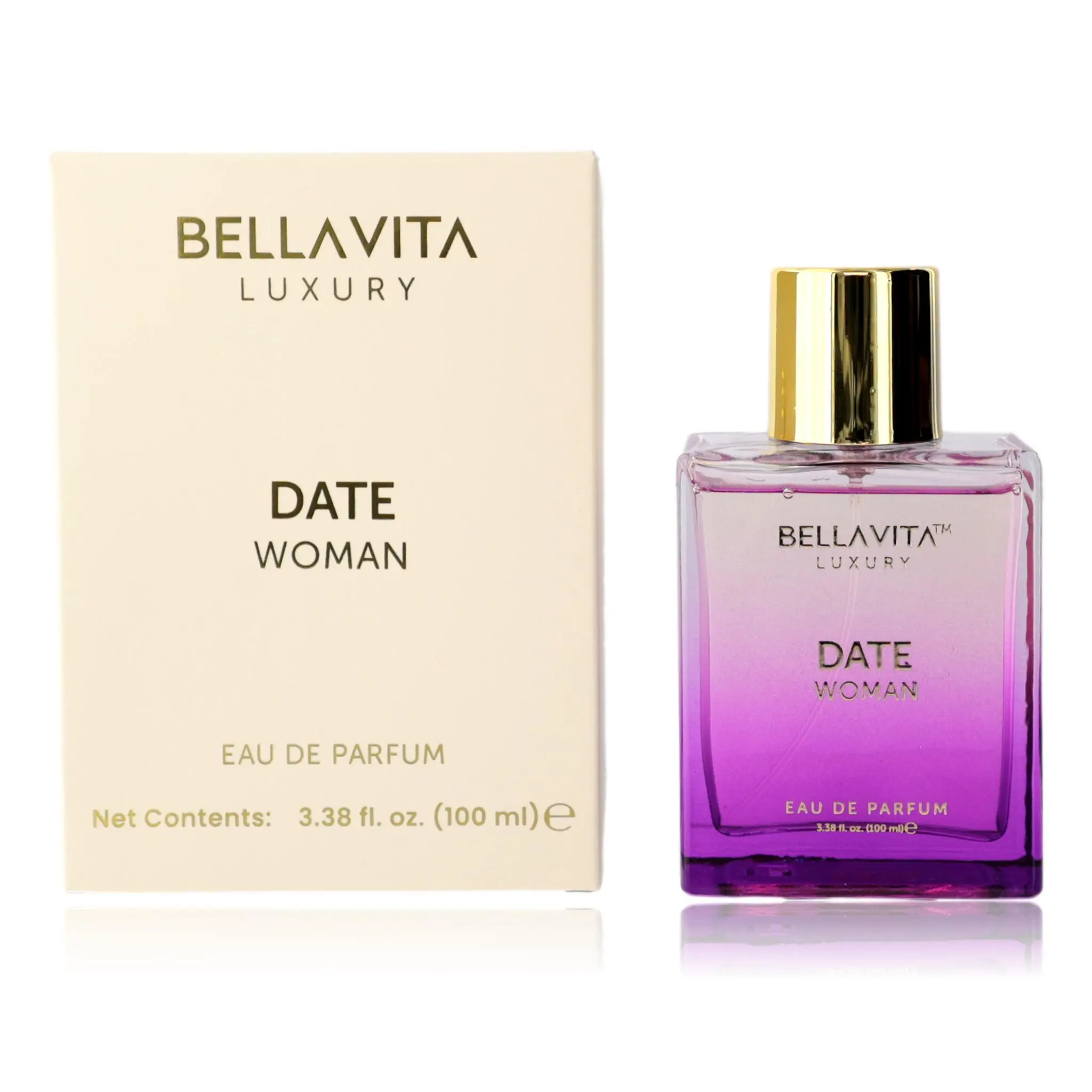Bellavita Date Women's Eau de Parfum Spray - Refined and Elegant, 3.3 fl oz Elegant Women's Fragrance (3 to 3.9 fl oz Range)