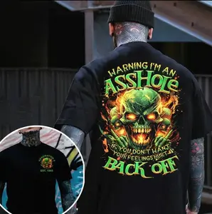 Neon Skull Warning Tee