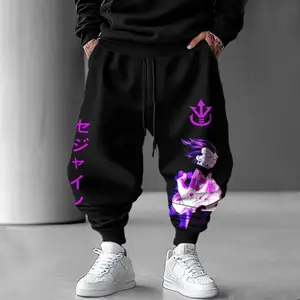 Unisex Vegeta Jogger Pants, Dragon Ball Sweat Pants, Songoku Gogeta Cotton Pant For Fan, Anime Lover