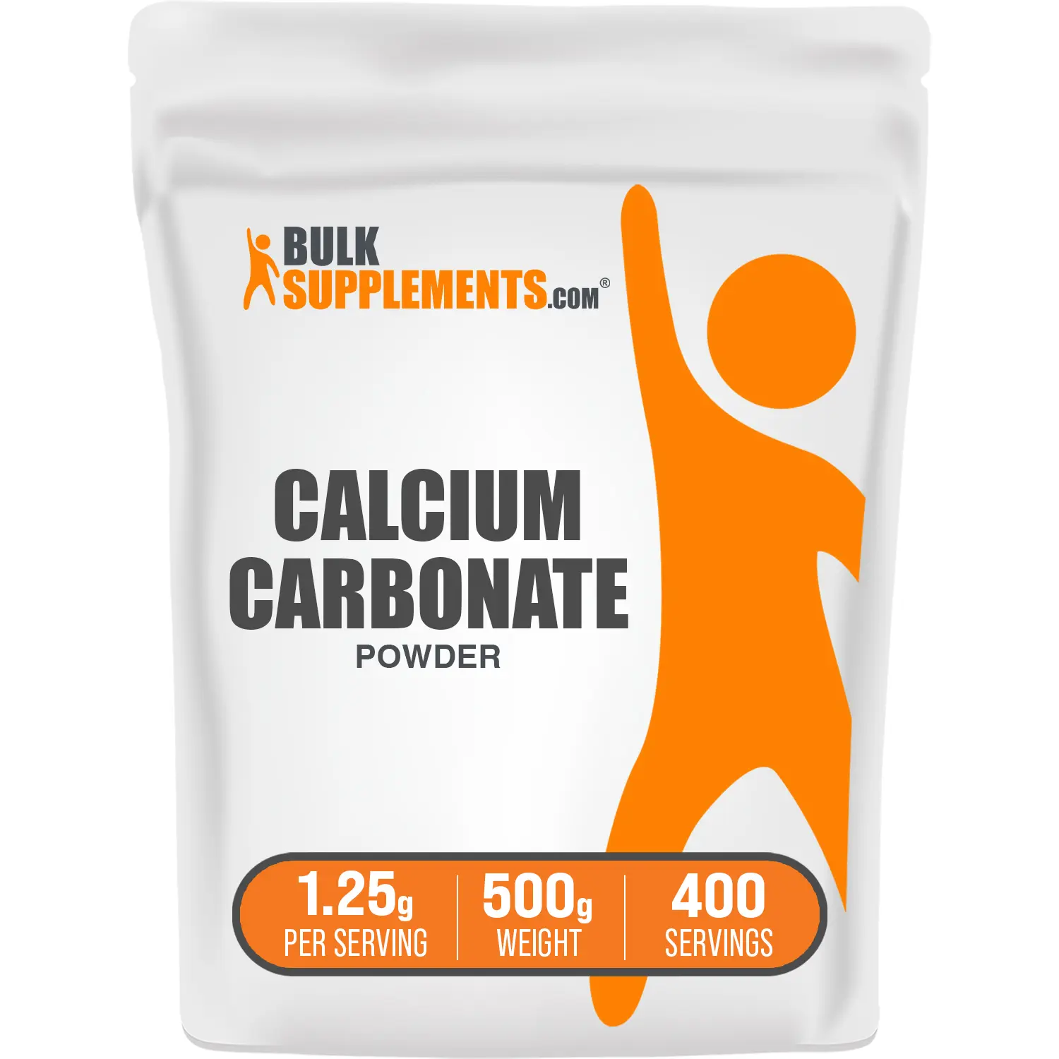 BulkSupplements Calcium Carbonate Powder - Mineral Dietary Supplement, Edible Daily Supplement for Bone Health - 1.25g per Serving, 100g-1kg Options, Edible Dietary Supplement
