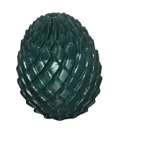 Articulated Dragon Egg 3D Printed Fidget Toy | Stretchy Sensory Egg | ADHD Desk Stress Relief Gift