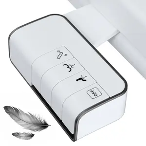 Hibbent Bidet Attachment for Toilet, Non-Electric Dual Nozzle for Frontal & Rear Wash, Adjustable Water Pressure Control, Fresh Water Bidet Toilet Seat, Self Cleaning Water Sprayer, Matte Black