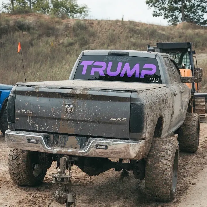 Oversized TRUMP Sticker (8 sizes) 2-Pack Options - USA Made Vinyl Decal