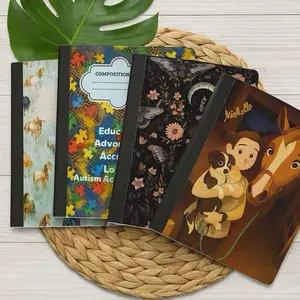 Personalized Composition Book Notebook with Custom Designs and Themes for Customization Options