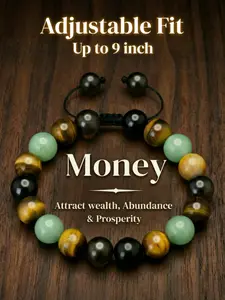 1/3PCS Adjustable Size Lucky Hand High Quality Bracelet Set, Dongling Jade and Tiger's Eye Beaded Crystal Bracelets, Protection Friendship, Comfort Fit, Suitable for All Wrist Sizes, Premium Bracelet