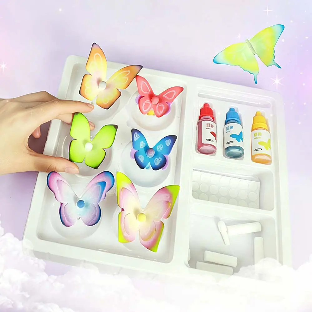 DLMdilemu Kids' DIY Mini Butterflies Papercraft Kit, 3D Butterfly Frame Art Painting Set, STEM Arts & Crafts Activity, Educational Gift for Ages 6+