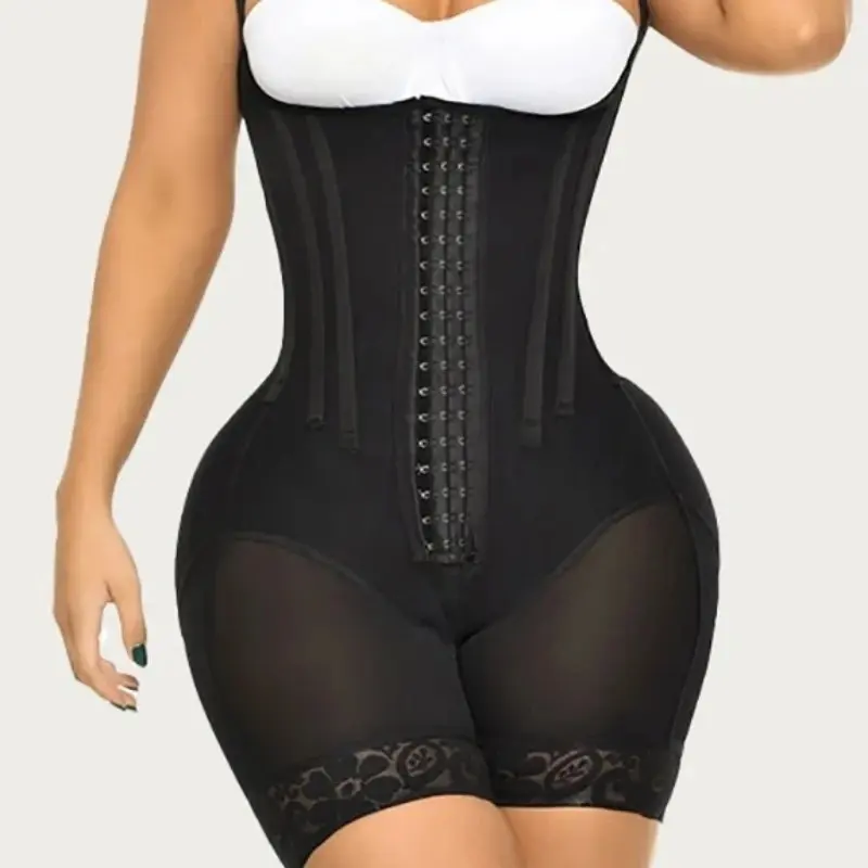 Women's Colombian High Compression Shapewear - Post-Surgery Binder, Waist Trainer, Butt Lifter, Full-Body BBL Girdle, Minimalist Nylon Fitness Sculpting Belt