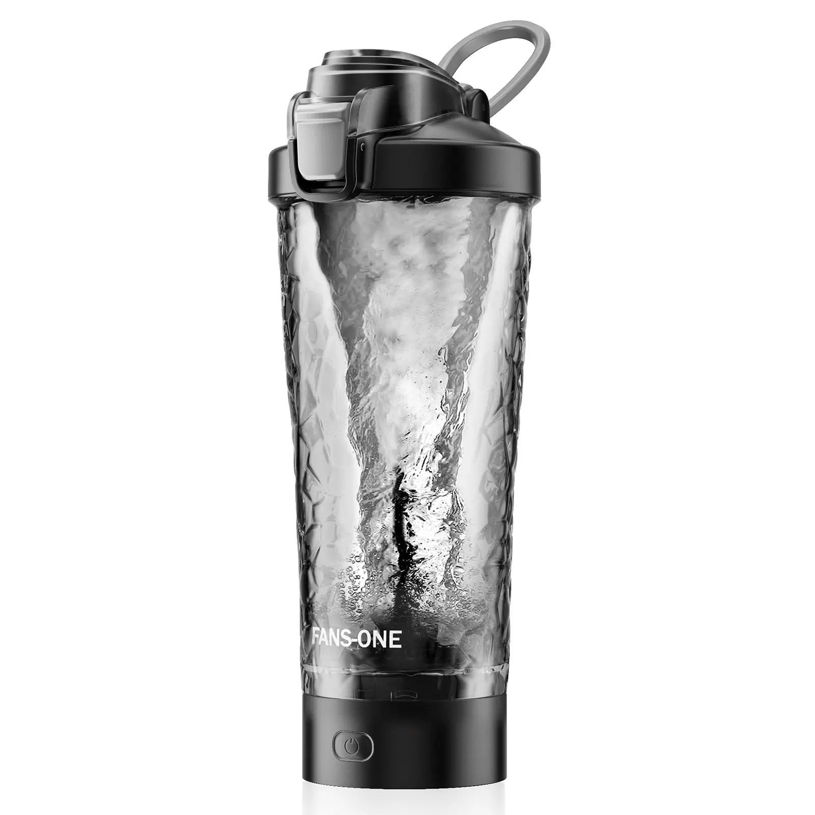Premium Electric Protein Shaker Bottle, 24 oz Lockable Blender Shaker Bottles, Made with Tritan, BPA Free, USB Rechargeable Mixer Blender Cup for Protein Shakes, Black