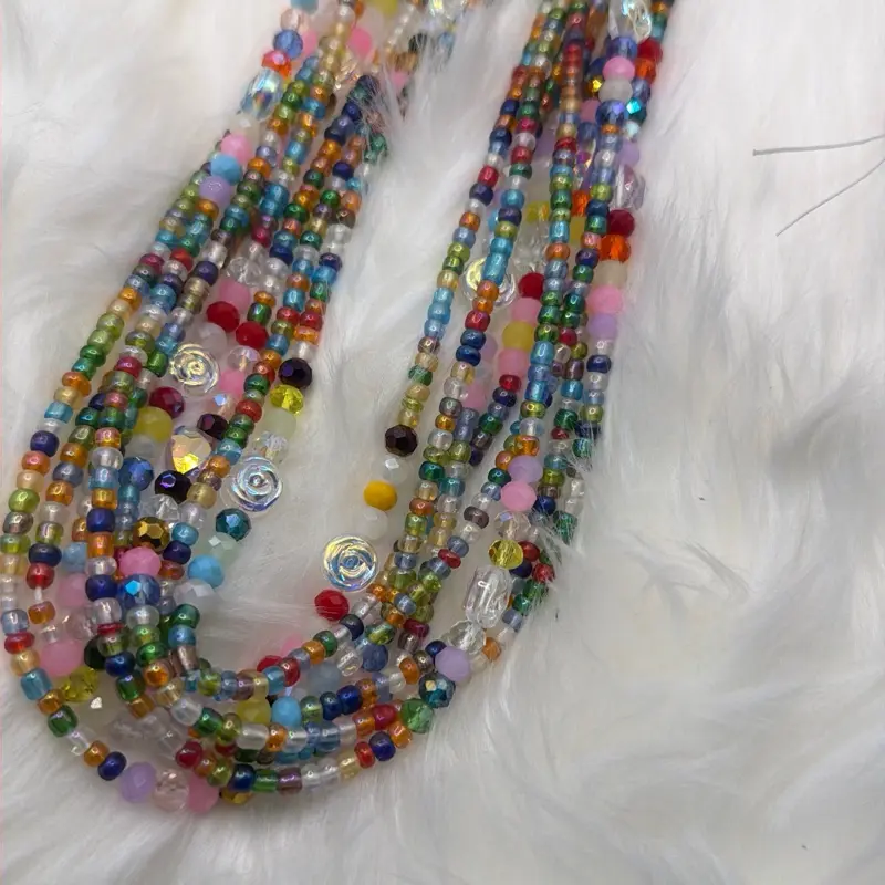 Waist Beads, 60in Long Tight-Fitting Candy-Style Body Jewelry