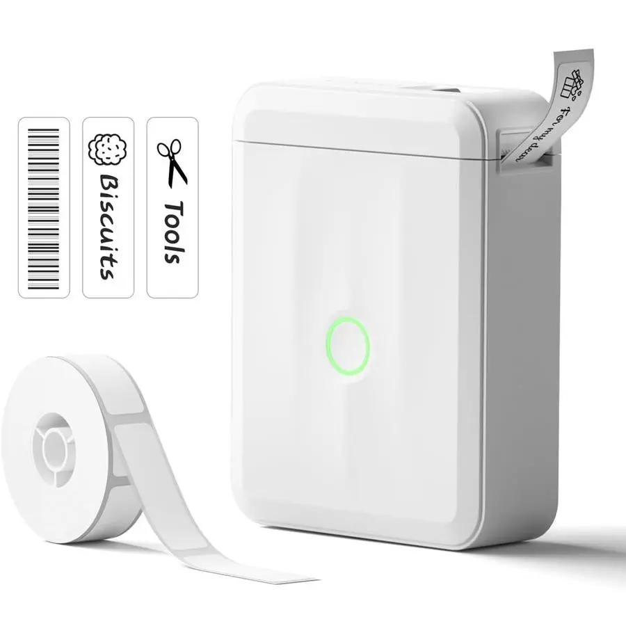NIIMBOT D110 Mini Bluetooth Label Maker - Portable, Easy-to-Use Labeling Machine with Tape for Home, Office, and Crafts - Create Custom Labels Effortlessly