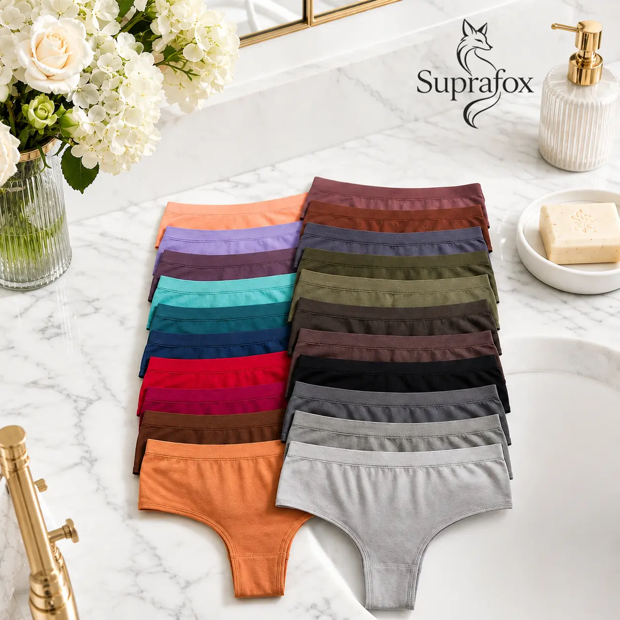 Women's Solid Color Drop Waist Thong, Soft Breathable , Soft Knicker for Daily Wear, Women's Fashion Comfy Underwear for All Seasons Fabric Womenswear Casual Everyday Twist tummy control hip period Reusable Bamboo Pads Menstrual Set Tang Men's Style cheap
