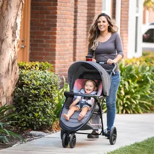 2-in-1 Baby Travel System with Infant Car Seat - Seamless Stroller & Car Seat Combo for Newborns, Easy Fold & Safe Travel