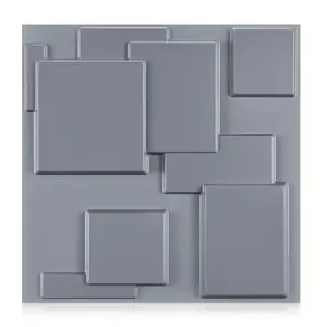 Aadesh 3D Cubic Wall Panel, Geometric Texture Design, PVC Waterproof and Fireproof, Suitable for Living Room, Lobby, Bedroom, Hotel, Office, Game Room, TV Backdrop Decoration, 11.8 inches x 11.8 inches, (Includes a roll of tape for installation).