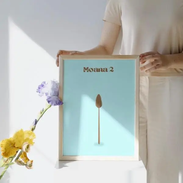 Moana 2 Modern Minimalistic Poster - Cute Wall Art Print For Fans