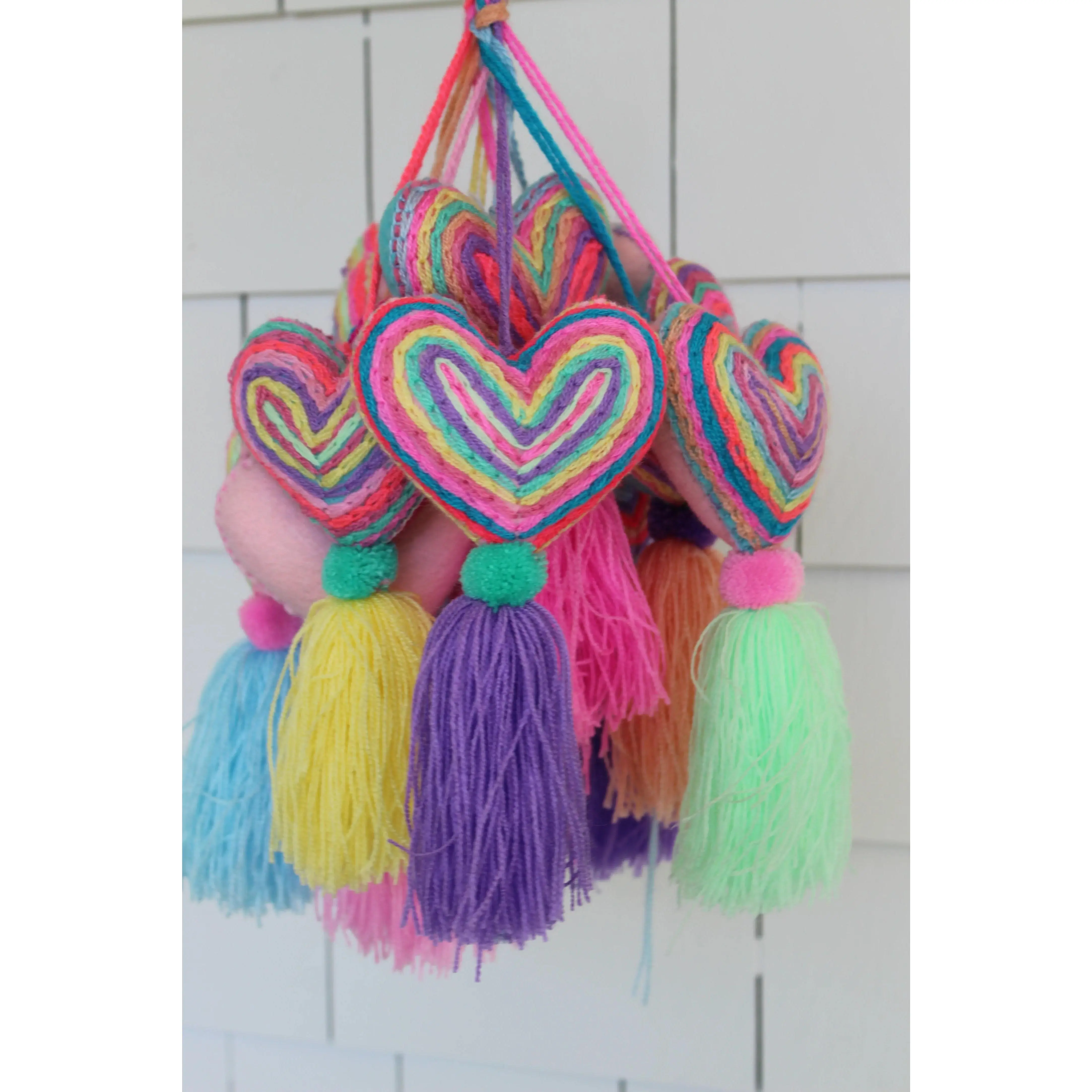 Heart Pom Poms