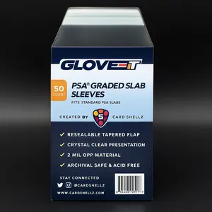 Shellz Resealable PSA Graded Card Sleeves – 50 Sleeves