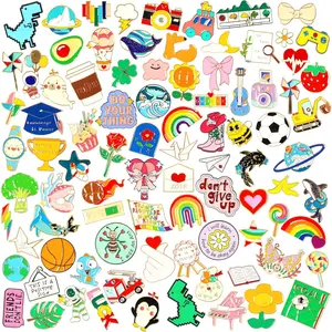Assorted Cute Enamel Brooch Pins for Backpacks: 22/36PCS Funny Aesthetic Buttons Lapel Pin Gifts - Mixed Kawaii Enamel Pins Badge Bulk for Bags,Hats,Jackets,Lanyards DIY Crafts