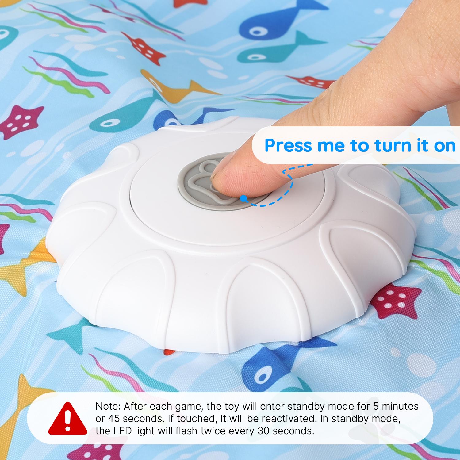 Interactive Cat Toy Mat with 360° Rotating Feather, Automatic Electronic Cat Teaser Toy, Fish & Star Printed Cat Play Mat for Indoor Cats, Stimulating Hunting & Chasing Game Interactive Cat Toy Mat with 360° Rotating Feather, Automatic Electronic Cat Teaser Toy, Fish & Star Printed Cat Play Mat for Indoor Cats, Stimulating Hunting & Chasing Game