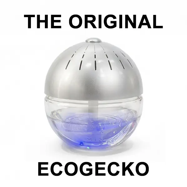 EcoGecko Pet Odor Water Air Purifier with Essential Oil Diffuser | Quiet Air Cleaner for Bedroom & Cat Litter Room