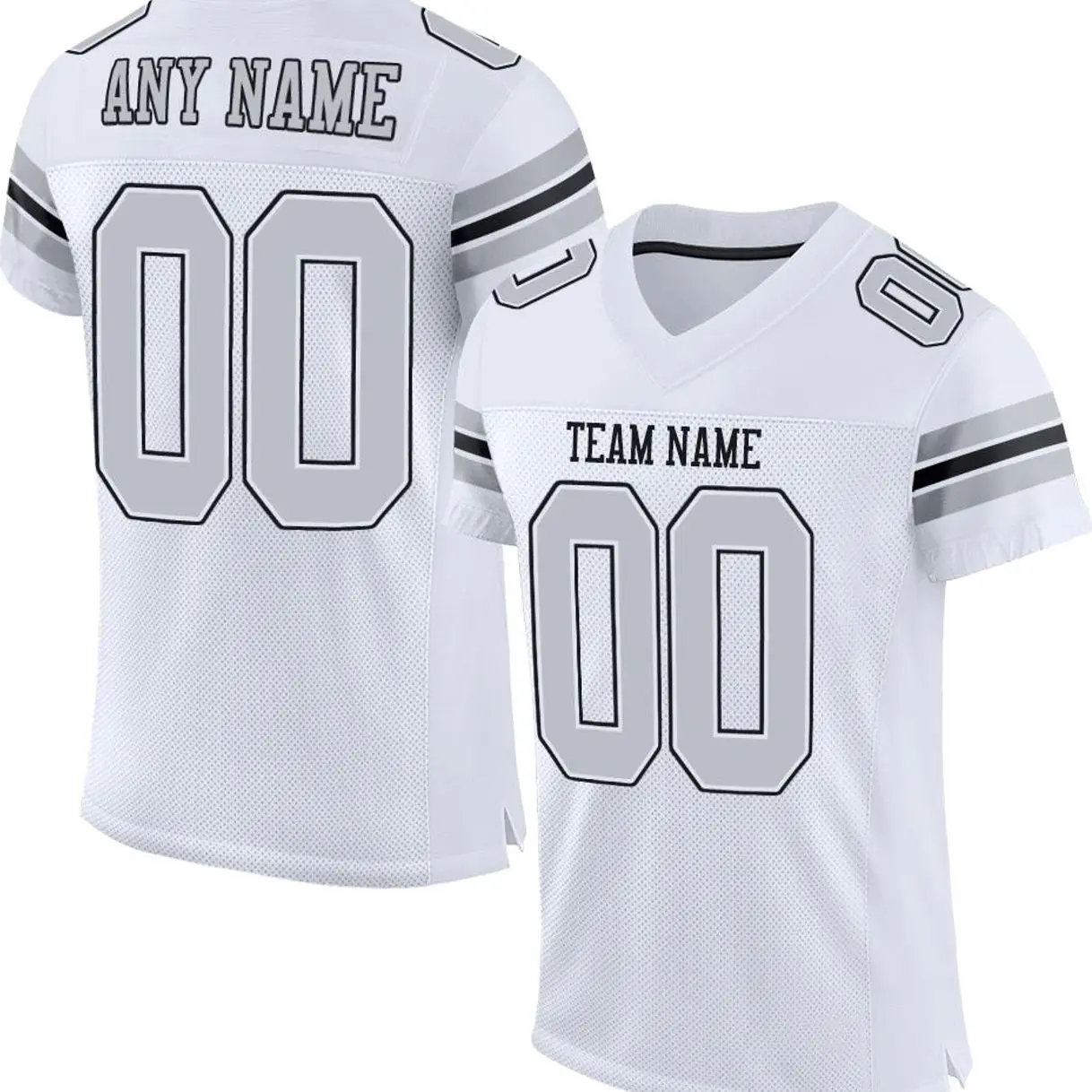Custom White Gradient Fashion Outdoor Authentic Football Jersey GYQ