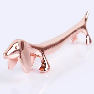 Cute Sausage Dog Design Dachshund Stainless Steel Chopstick Holder, Tableware, Multi-Color Options, Home Kitchen Table Decor Accessories