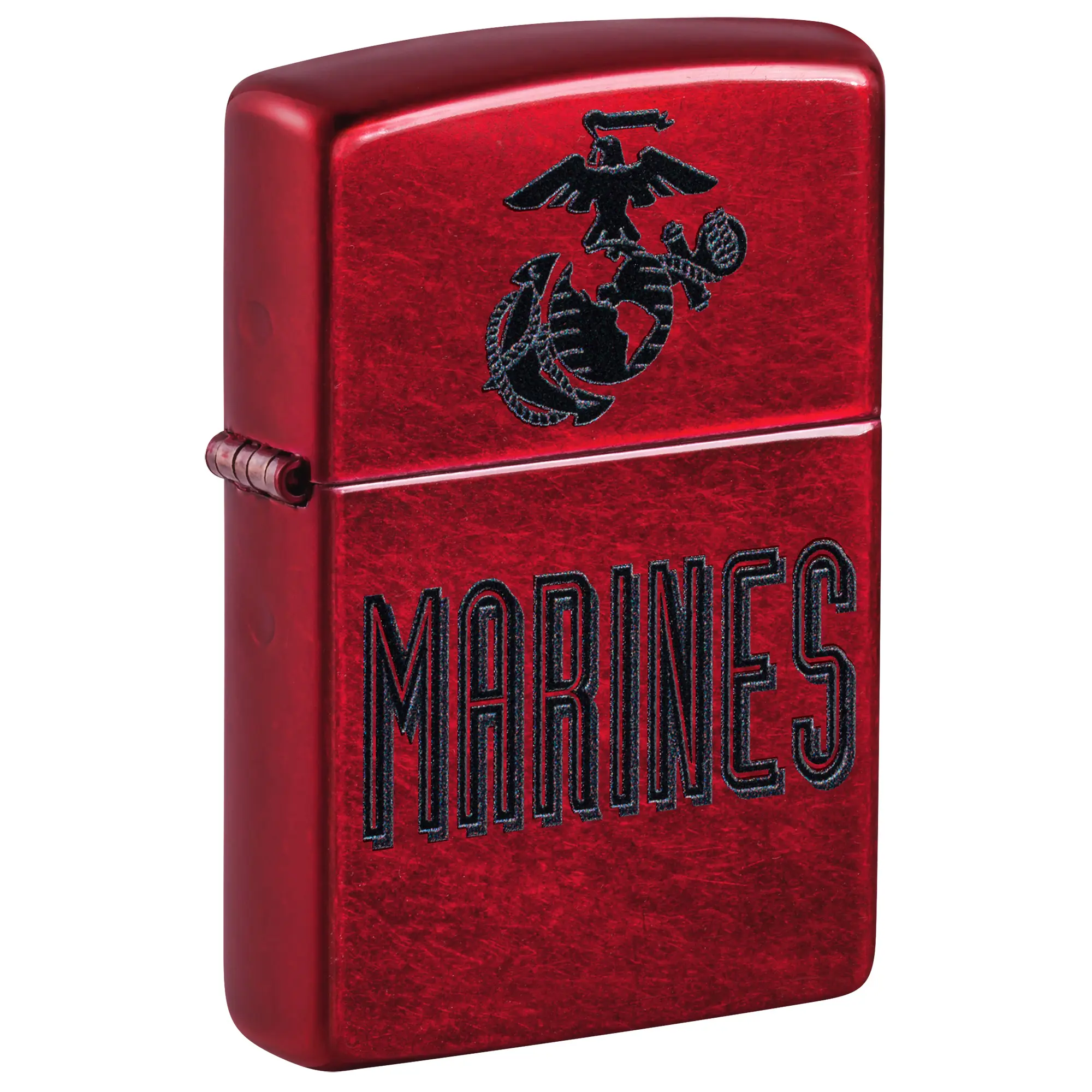Zippo U.S. Marine Corps Candy Apple Pocket Lighter - Made in USA