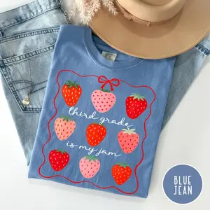 Comfort Colors Third Grade Teacher Shirt, 3rd Grade Teacher Shirt, Third Grade Is My Jam Graphic Tee, Teacher Appreciation Gift, Teaching Team Shirt