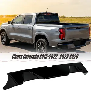 MUTUSAISI Rear Spoiler Cab Roof Wing Fit for Chevy Colorado 2015-2022 2023-2026 Accessories, ABS Gloss Black Add-on Top Lip Truck Cabs Exterior