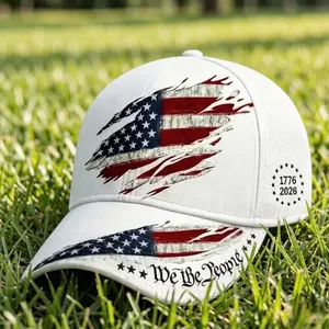 250th Anniversary Print Baseball Cap, Outdoor, Sun Protection, Adjustable Unisex Sun Cap, Suitable for Everyday Wear and Casual Outfits