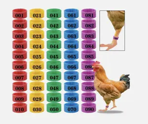 100 Pcs Chicken Foot Ring Turkeys Quail Foot Ring Easy Install Remove Manually Foot Ring Numbered