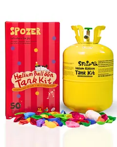 Spozer Helium Tank Kit 13L Spozer for Party Wedding Decoration at Home Free 30pcs 9" Balloons