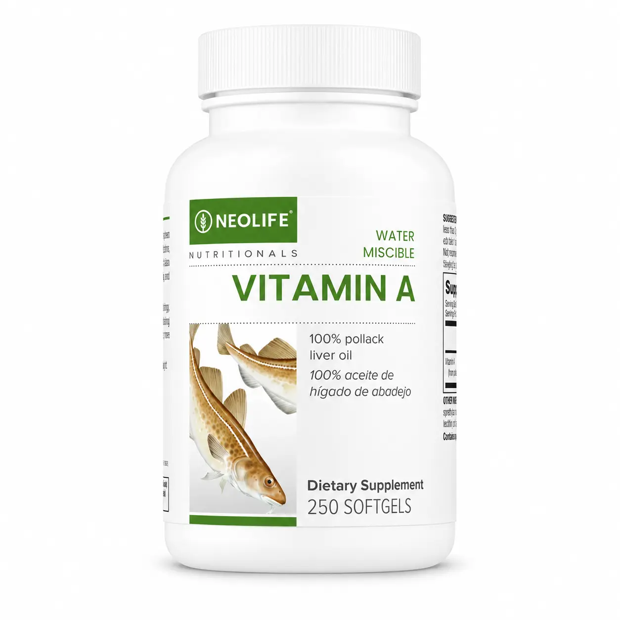NeoLife Vitamin A 10,000 IU Softgels | Water-Miscible Vitamin A Supplement | 250 Softgels