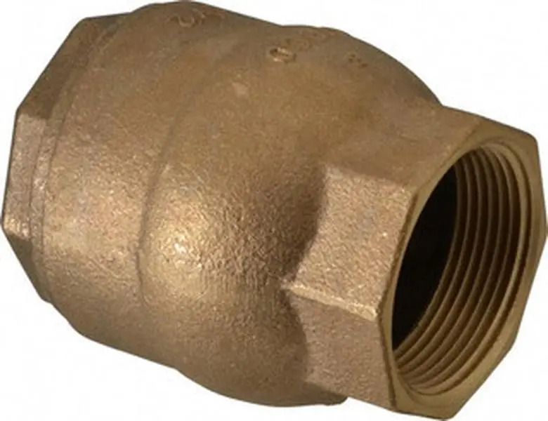 NIBCO 1-1/2" Bronze Inline Check Valve, FNPT x FNPT Pipe Threads, 250 WOG Rating, Model NL9318C