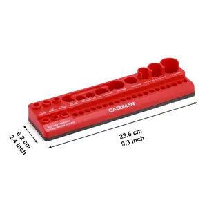 CASOMAN 35-Piece Magnetic Socket Accessory Holder, Magnetic Tool Organizer Tray, Holds Bits, Adapters, Universal Joints,Bit Holders, and Bits Home Heavy Duty#TikTokShopBlackFriday