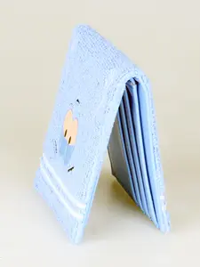 Cute Anime Durable Fashion Wallet, Zipper Wallet Design, Embroidered Towel Cloth Design, Personalized ID Card Holder for Stylish Use