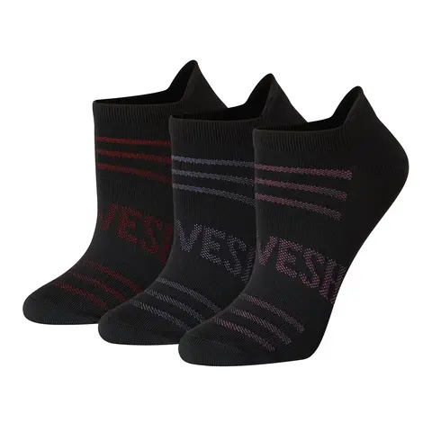 Hanes Moves Women's Seamless Stretch No Show Tab Socks 3-pairs Intimates Multi Pack Comfortable Fit Soft Fabric Breathable Hwmh3