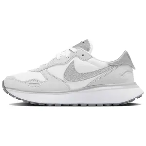 Nike Phoenix Waffle Women's Low-Top Comfortable Anti-Slip Running Shoes in Silver White Trending Shoes, House White Official Shoes to Get / Maison Mihara
