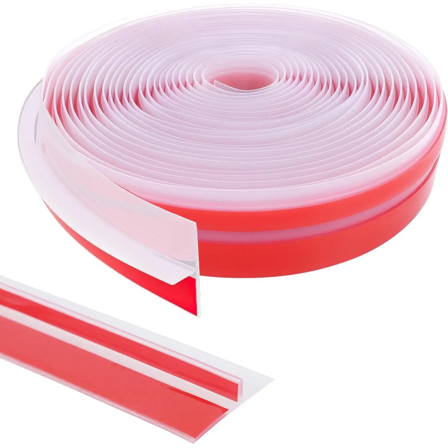 1.38 in x 20 Ft T-Shaped Silicone Weather Stripping Seal, Door Seal Tape for Doors and Windows,Weather Stripping Seal Strip Shower Sweep