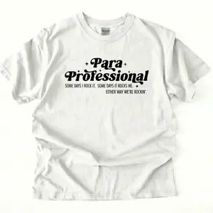 Paraprofessional Short Sleeve , Para Teacher Assistant Tshirt , Teacher Aide , Chaos Coordinator  Streetwear Shortsleeve