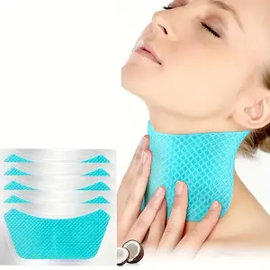 5pcs EELHOE Collagen Neck Lift Mask - Moisturizing Brightening Gel with Retinol & Vitamin E, Easy to Absorb, Wrinkle & Light Beige Loosening, Firming Cream for Neck, Beauty Products