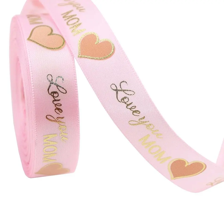 Mother's Day Love Mom Gift Ribbon, Thank You Packaging Ribbon, Gift Wrapping, Perfect Mother's Day Present, Gift For Mom, Gift Decoration, High-Quality Decorative Ribbons