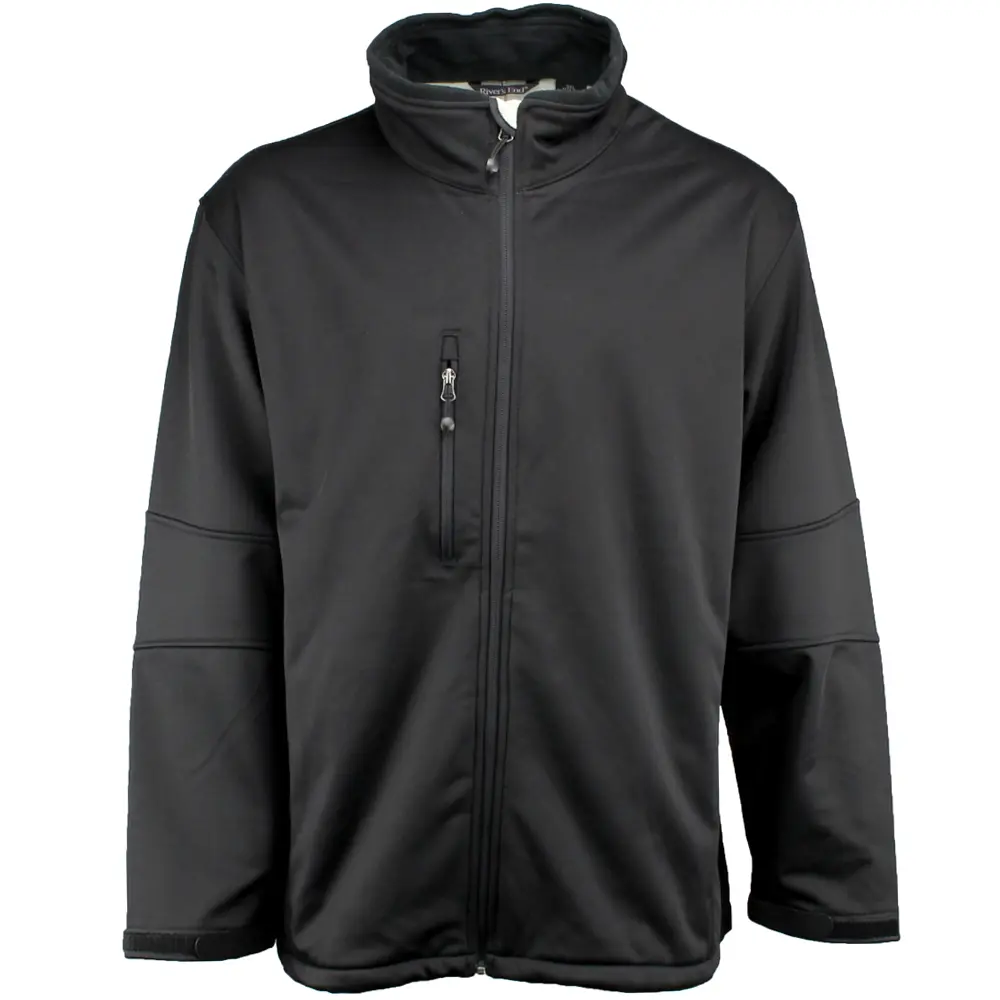River's End Mens Soft Shell Jacket Athletic Outerwear Casual - Black