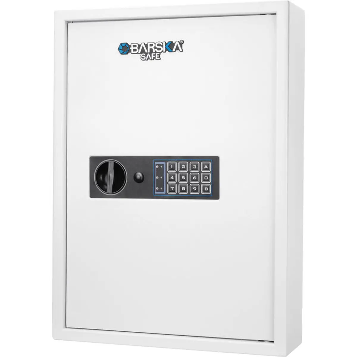 Barska 100 Key Cabinet Digital Wall Safe with Key Lock, White