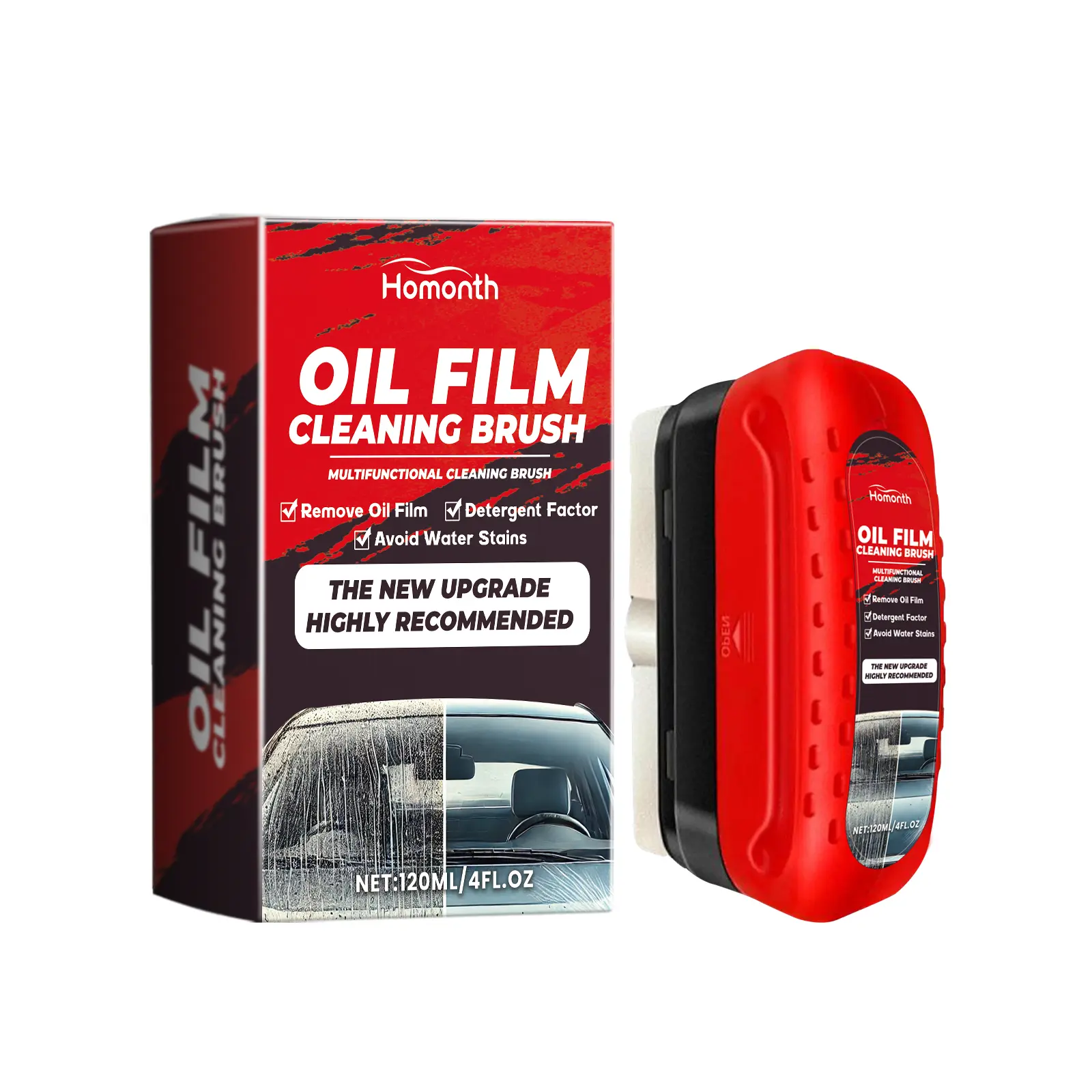 Car Windshield Cleaner Oil Film Remover Dirt Stain Cleaning Restores Auto Glass Clarity Windshield Refreshing Agent