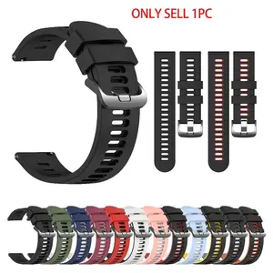 20mm/22mm Watch Band Quick Change Strap, Soft Silicone Breathable Sports Replacement Belt, Unisex Adjustable Wristband, Smart Watch Straps