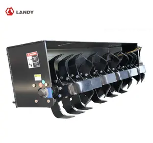 Landy Attachments 72" Skid Steer Heavy-Duty Rotary Tiller,Gardening Rototiller Attachments