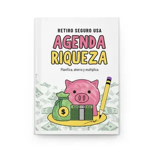 Retiro Seguro USA Agenda de Riqueza 2025 | Smart Home Budget Diary, Planificador Financiero, Diario de Metas, 150 Páginas Rayadas, Tapa Dura, Regalo Perfecto