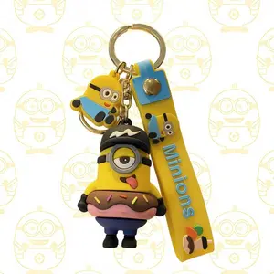 Yellowman Cartoon Keychain Pendant, Creative Couple Car Decoration, Perfect Party Atmosphere Decor, Home Art Ornament, Valentine Gifts, Trendy Cute Keychain